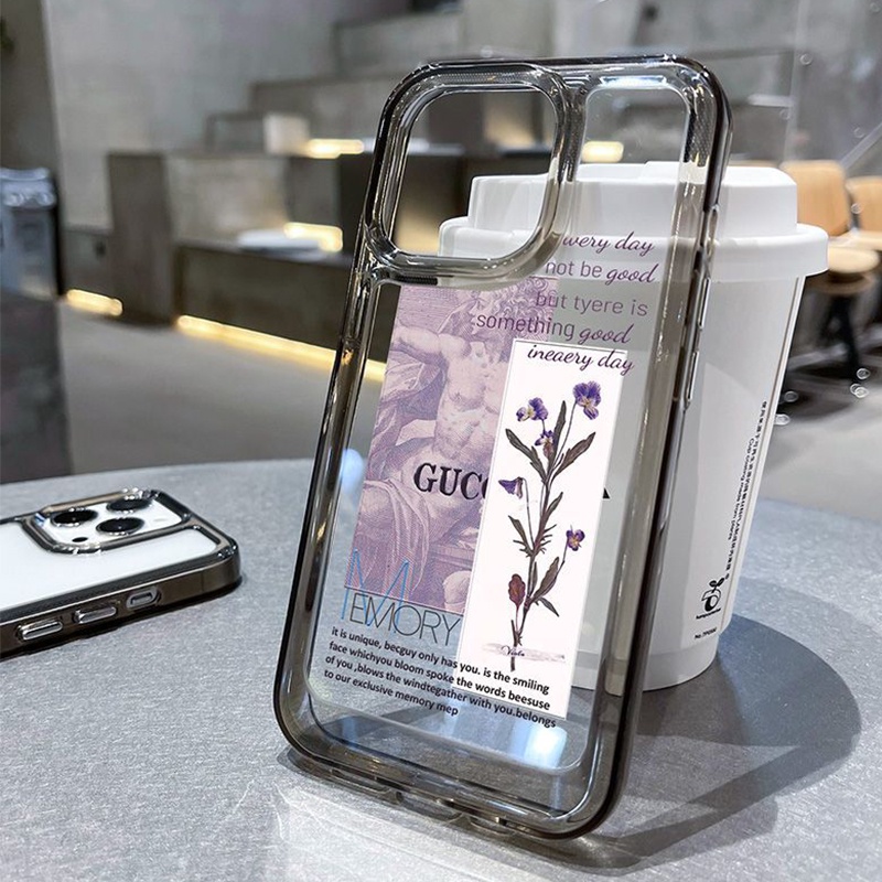 Ốp Điện Thoại TPU Silicon Mềm Trong Suốt Chống Sốc Họa Tiết Hoa Cho IPhone 14 Pro Max 11 13 12 Pro XS Max X XR 7 8 6 6S Plus