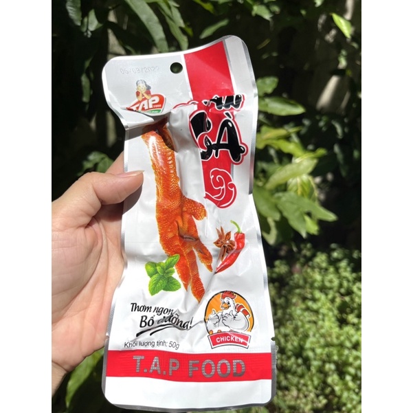 Combo 10 chân gà cay Tứ Xuyên siêu ngon 50gr - Chân gà ủ vị cay siêu to hãng TAP food 50gr