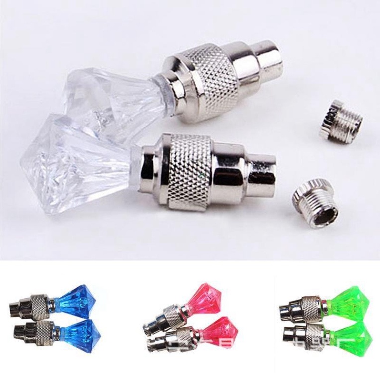 Đèn LED gắn van lốp cho xe máy/ xe đạp điện phát sáng