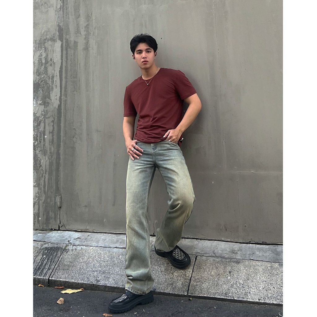 Quần Jeans The Denimaniac dáng suông màu Sand Blue SS23 - 921R Regular Fit