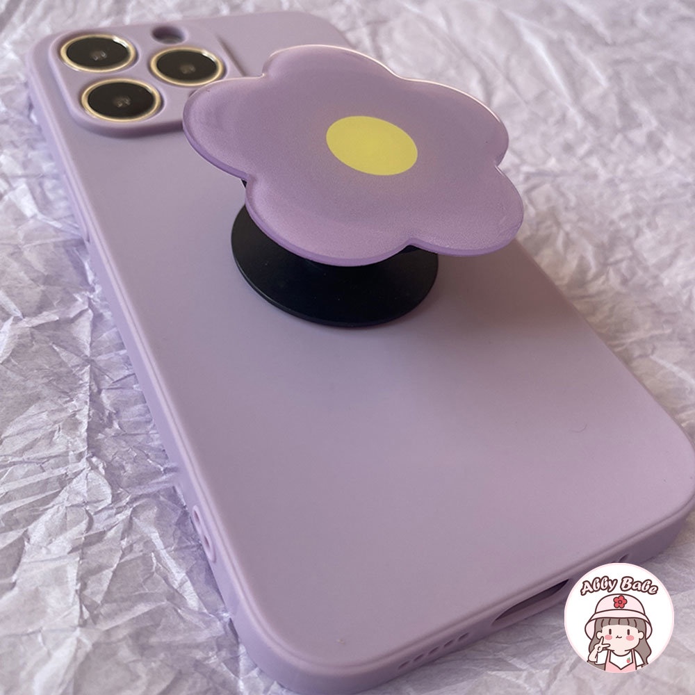 Ốp Điện Thoại TPU Mềm Chống Sốc Họa Tiết Hoa Kèm Giá Đỡ Cho IPhone 14 Pro Max 11 7Plus 13 12 11 Pro Max X XS Max XR