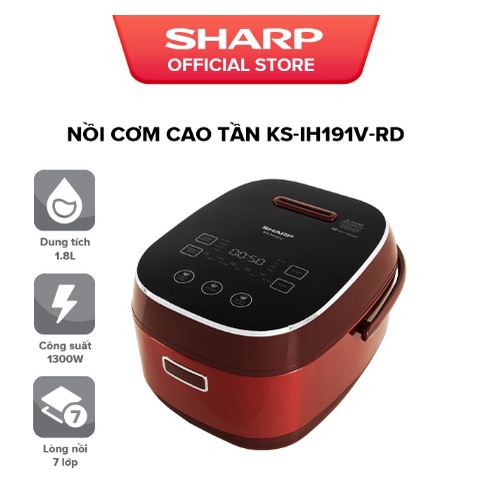 Nồi cơm cao tần Sharp 1.8 lít KS-IH191V-GL
