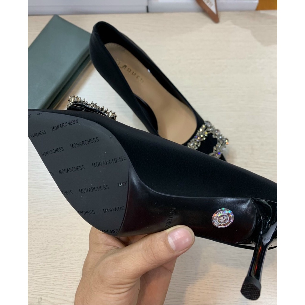 Giầy Cao Gót Nữ Da Thật Gót Đũa Cao 7cm Hàng QCCC