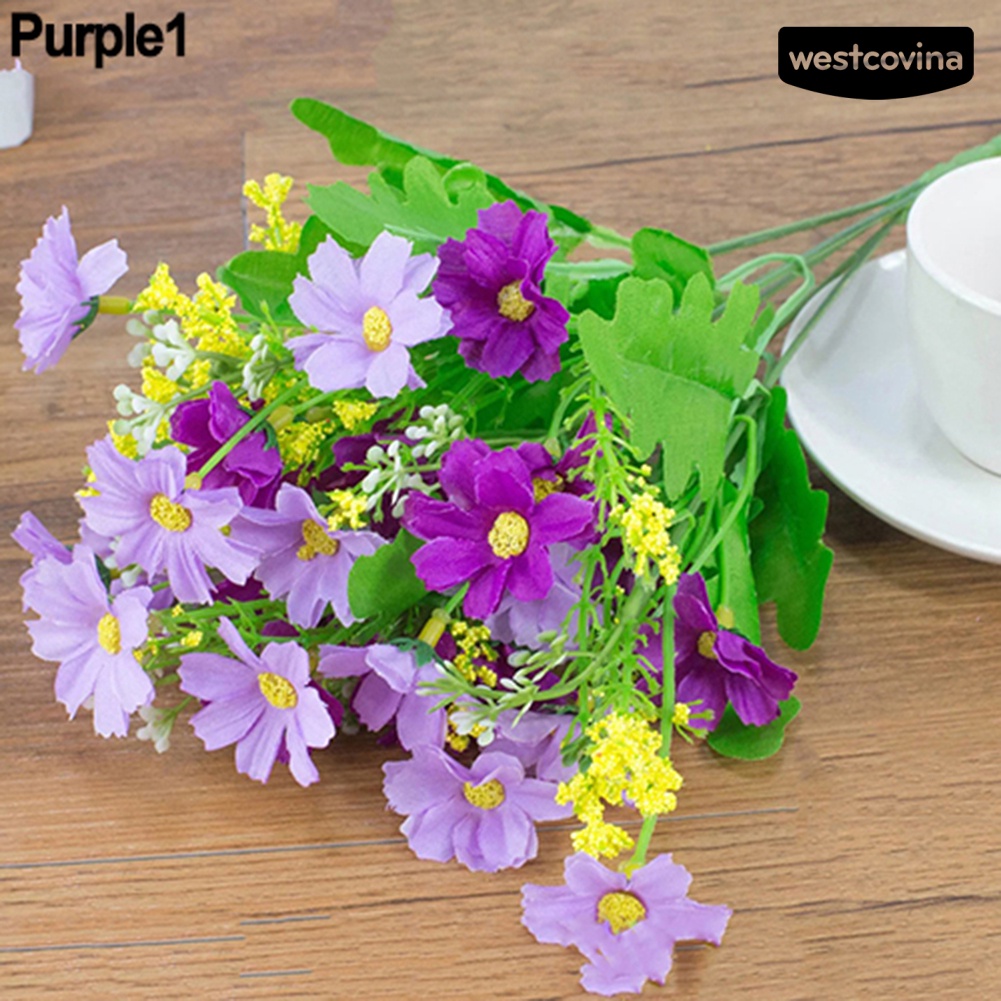 [WEST]⚘1 Bó Hoa Cúc Nhân Tạo 28 Bông Dùng Cho Trang Trí