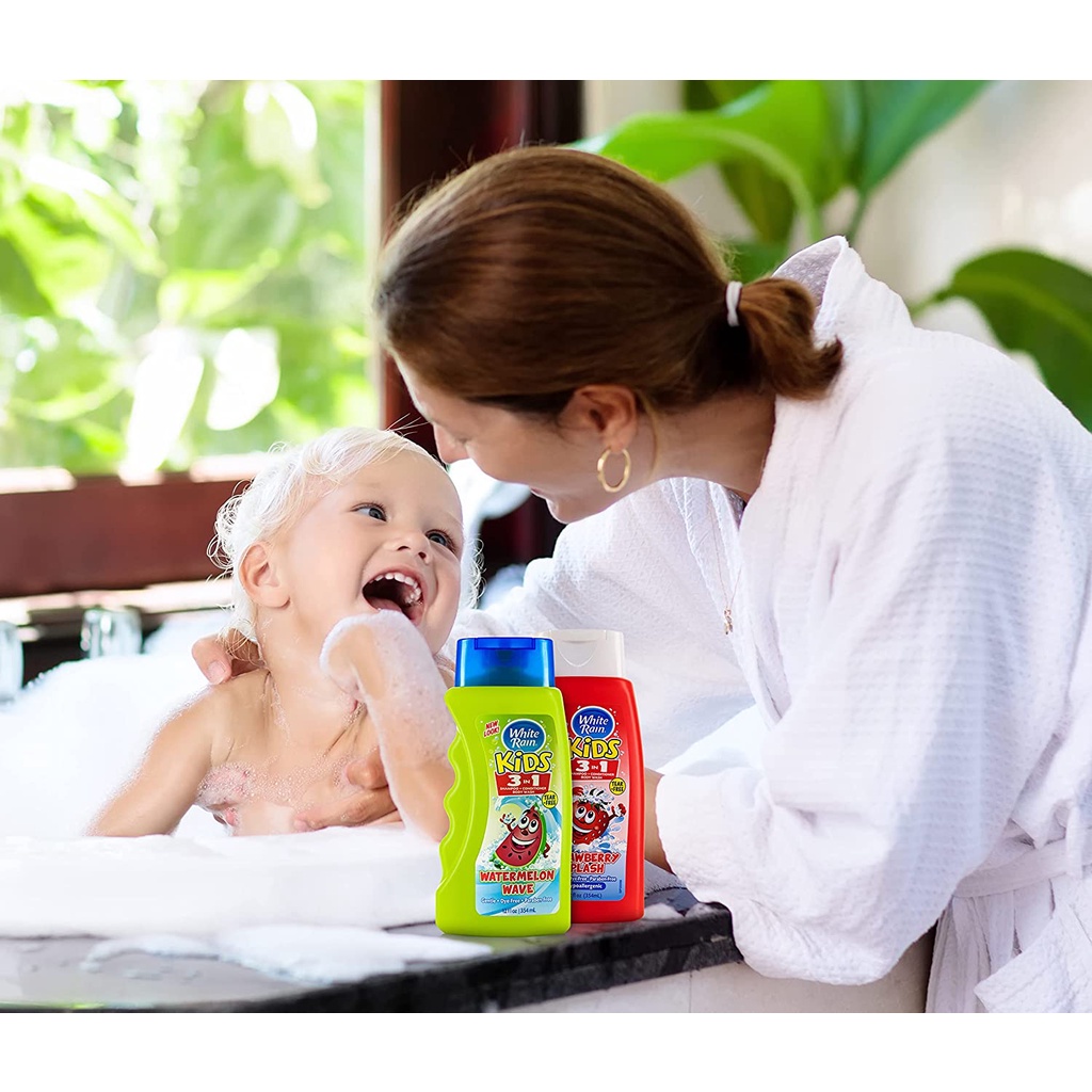 Sữa tắm trẻ em White Rain Kids 3in1 354ml Hàng Mỹ