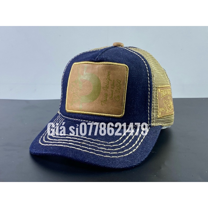 Nón kết địa mặt trăng / mũ lưỡi trai rin phối lưới hông ông địa phong cách thời trang nam