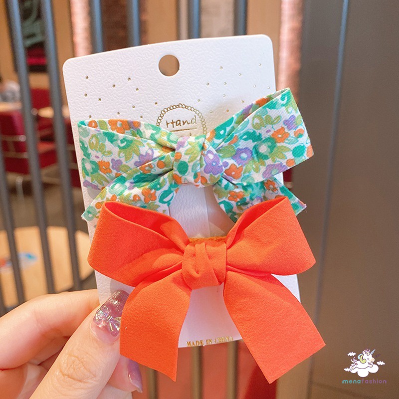 Set 2 Kẹp Tóc Mái Dễ Thương Xinh Xắn Dành Cho Bé Gái