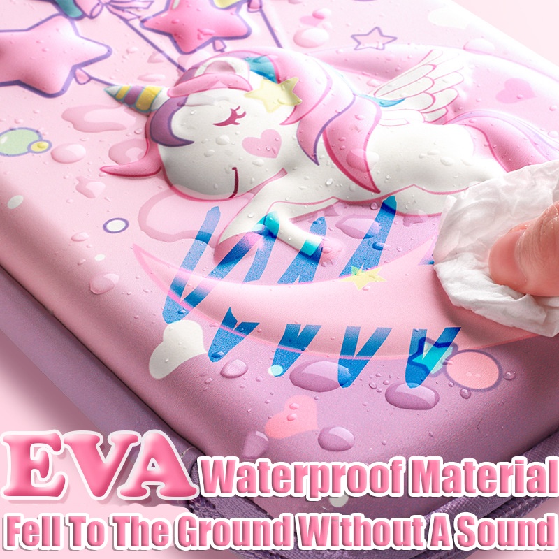 Túi Đựng Bút Bằng EVA Họa Tiết Hoạt Hình 3D Dễ Thương Cho Học Sinh