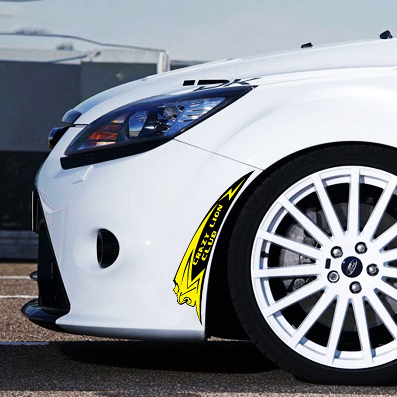 Đề Can Phản Quang Chống Nước Dán Trang Trí Bánh Xe Trước Và Sau Cho Xe Hơi Toyota