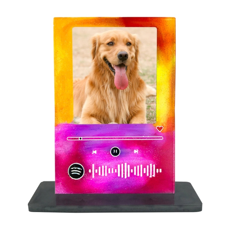 Khuôn Silicone Làm Khung Ảnh MP3 Resin Thủ Công DIY Để Bàn Trang Trí Nhà Cửa