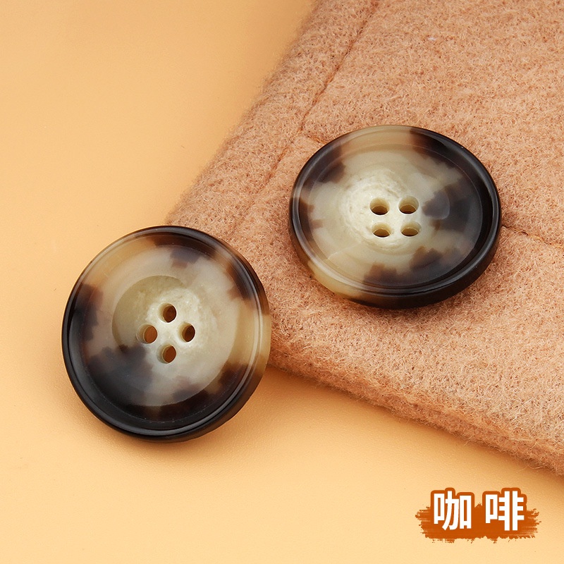 Khuy Áo Khoác Len Chống Gió Trang Trí Mắt To Bằng Resin Cài Khuy Áo Cao Cấp