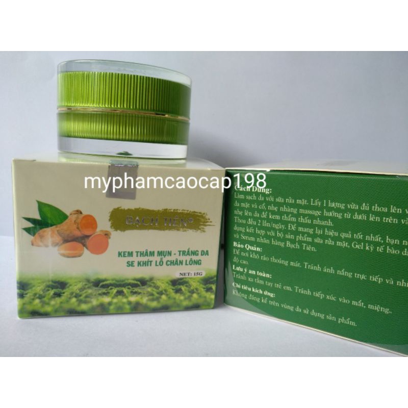 Kem bạch tiên thâm mụn trắng da 15g