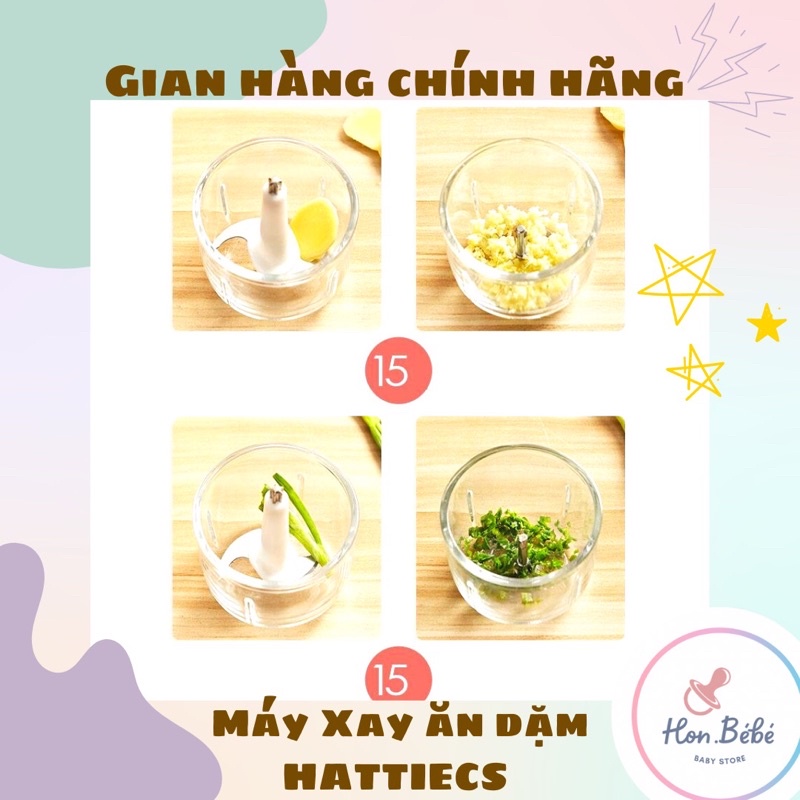 Bảo hành chính hãng 18 tháng máy xay 6 lưỡi- máy xay đa năng hattiecs 0.3l - ảnh sản phẩm 7