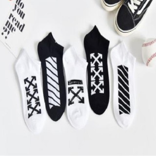 Tất cổ ngắn 2tunisex vớ cổ thấp thêu dấu 3X chất vải mềm mịn tất unisex phong cách thể thao nhiều màu AT56