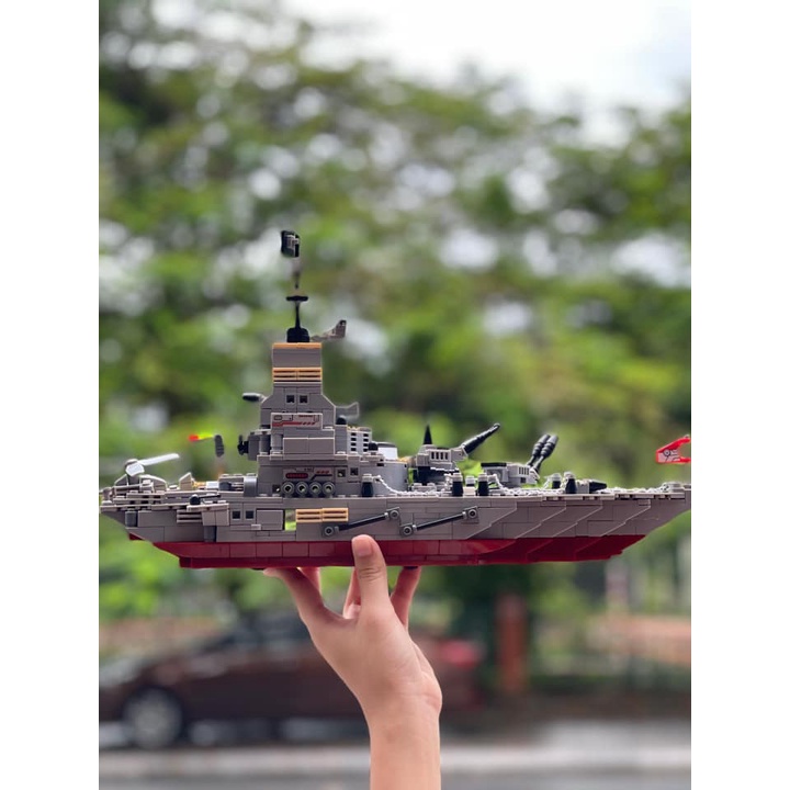 Bộ đồ chơi lắp ráp xếp hình Tàu Chiến Hạm 1000+ mảnh chi tiết