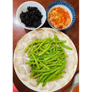 Mắm tép trộn đu đủ