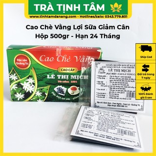 Cao chè vằng giảm cân lợi sữa sau sinh nguyên chất Lê Thị Mịch loại cao cấp, hộp 20 miếng đặc sản làm quà