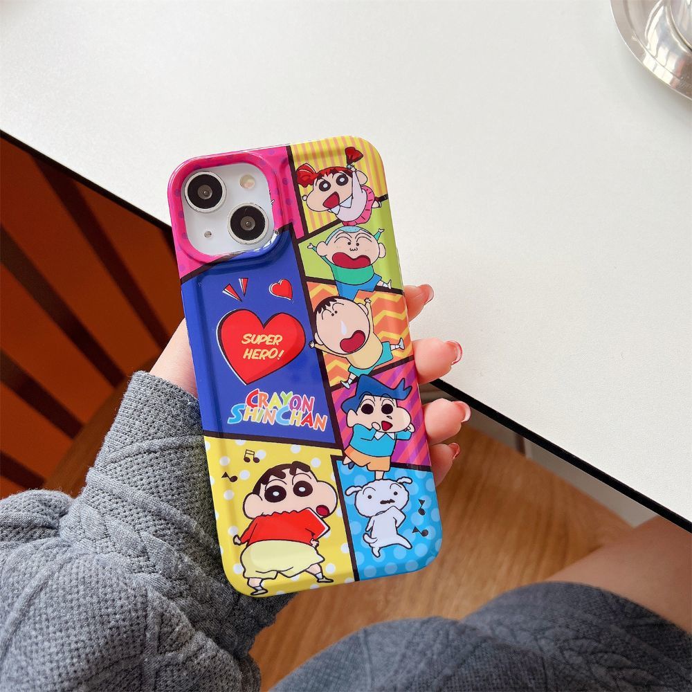Ốp Điện Thoại tpu Mềm Kiểu Mảnh Ghép In Hình Hoạt Hình Dễ Thương Cho iphone 14 13 12 11