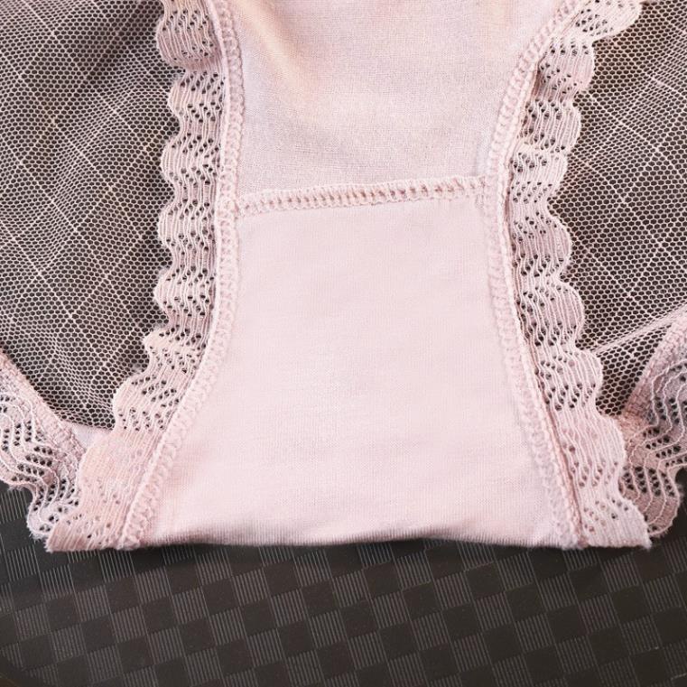 Quần lót nữ ren lưới voan tuyết cotton lạnh kháng khuẩn dáng tam giác Havana FLQ136