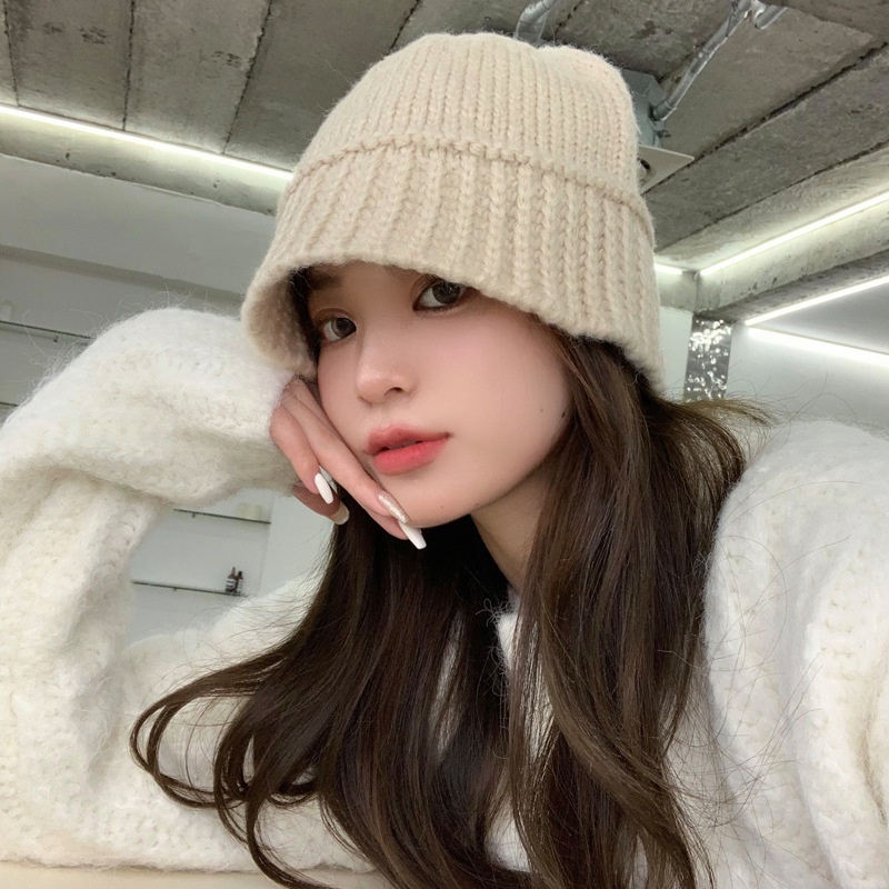 Nón Bucket Vải Nhung Panama Giữ Ấm Mùa Đông Dành Cho Nữ