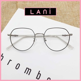 Gọng kính cận nam nữ Lani kim loại đa giác thời trang 61035