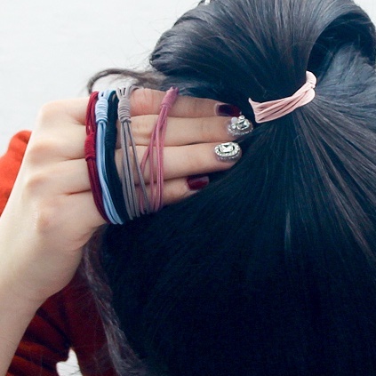 Dây Buộc Tóc SÉT 100 Dây Kèm Túi Zip Dây Cột Tóc Hàn Quốc MILLANA SHOP A282