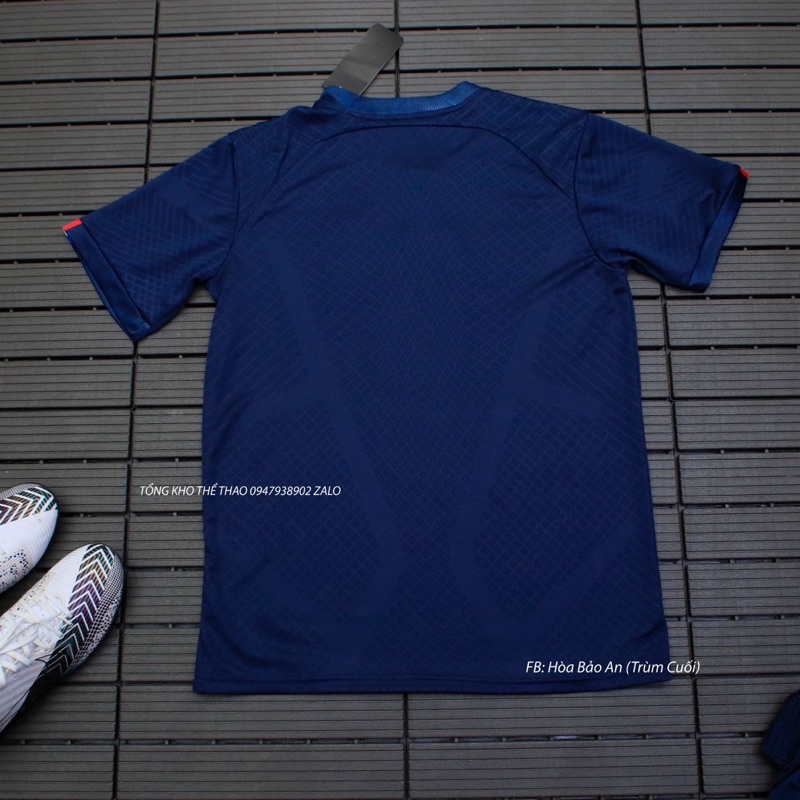 Áo tuyển pháp wc 2023 - set bộ quần áo đá banh đội tuyển Pháp  màu xanh than mẫu chính thức WC 2022 phom 45-90kg