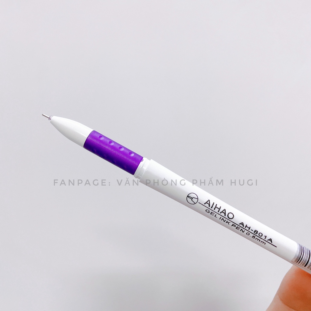 Hộp 12 cây bút gel chữ A Aihao nét đều đẹp viết êm