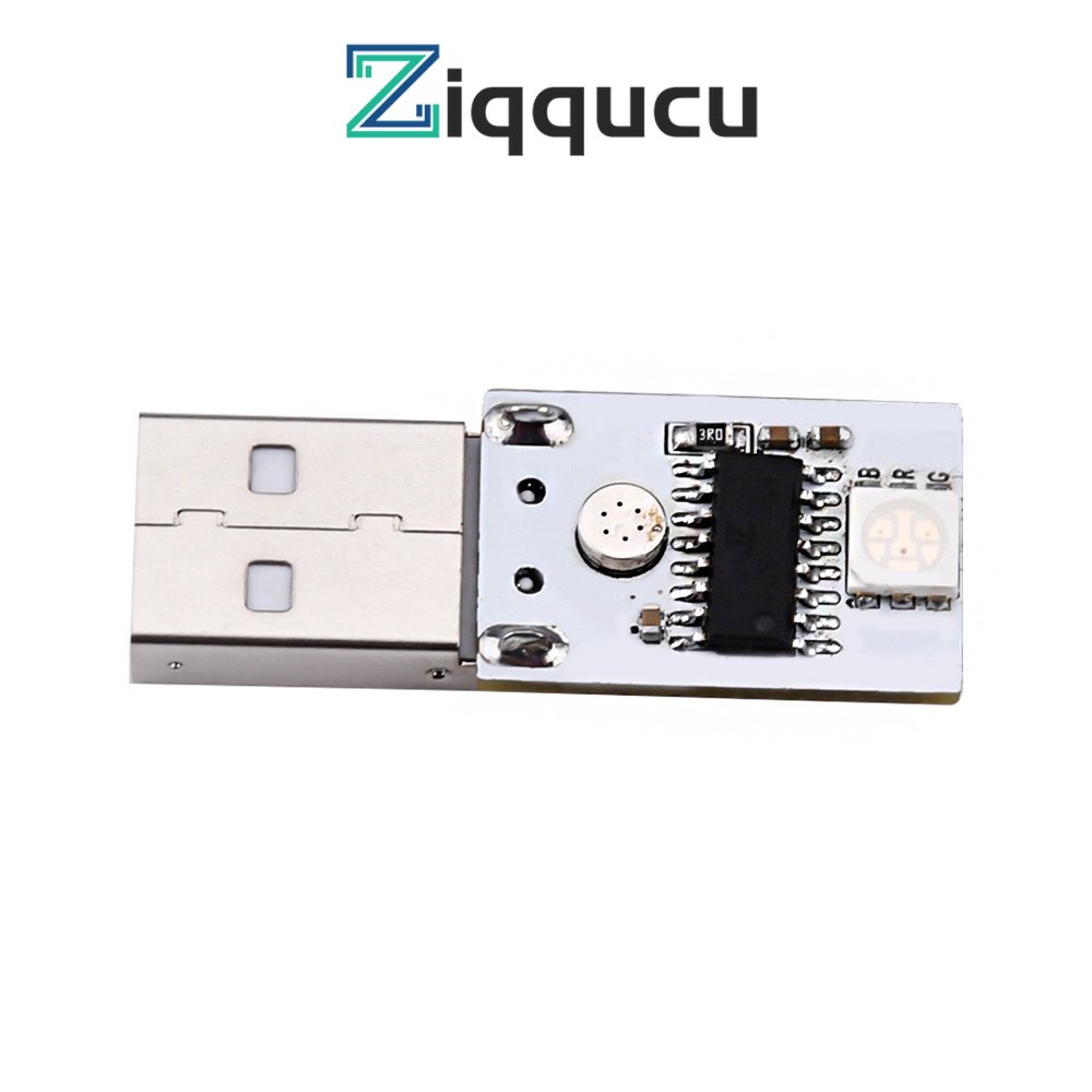 Mô đun ZIQQUCU điều khiển giọng nói thông minh bằng giọng nói đèn LED Ziqucu 5V 6 màu