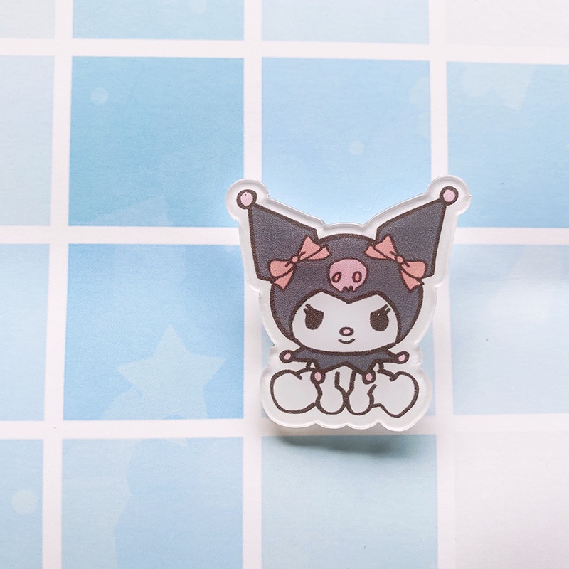 Ghim Cài Túi Xách Bằng Acrylic Họa Tiết Hoạt Hình Dễ Thương