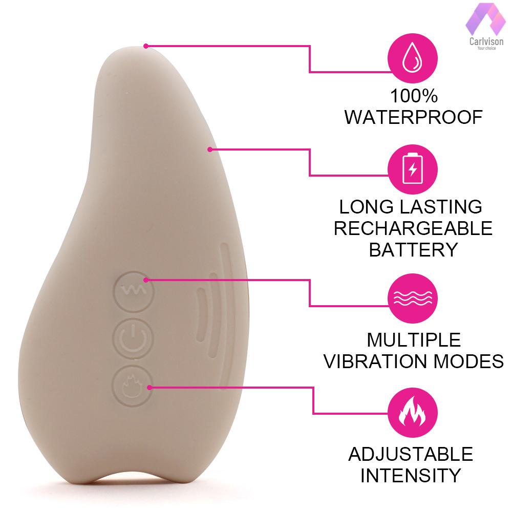 Máy Massage Ngực Silicone Mềm Làm Ấm + Rung Cho Mẹ Bầu Cải Thiện Lưu Lượng Sữa Sau Sinh