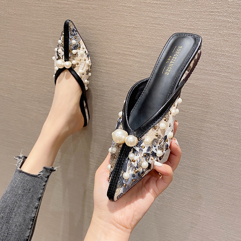 Giày Lười Mũi Nhọn Thời Trang Hàn Quốc Cho Nữ