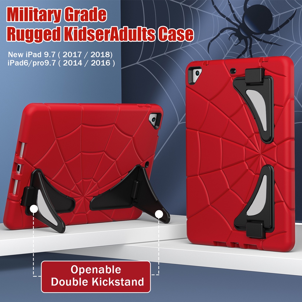 Ốp Máy Tính Bảng PC Silicon Chống Sốc An Toàn Cho Bé iPad Air2 6 Pro 9.7 New iPad 9.7 2017 / 2018 5th / 6th