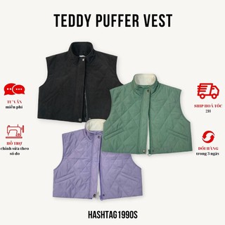 Áo gile phao - teddy puffer vest