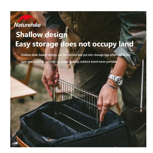 Rổ thoát nước bằng thép không gỉ cho bàn IGT NatureHike CNH22SN004