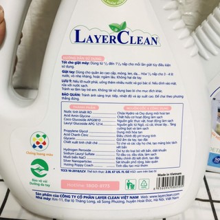 Nước giặt hữu cơ Layer Clean 2 Lít