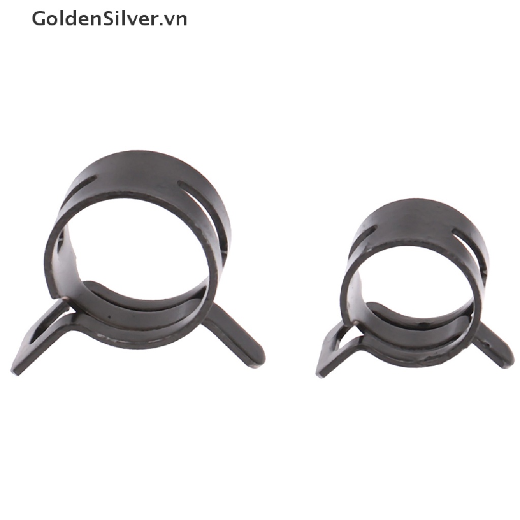 Set 10 Vòng Kẹp Ống Nhiên Liệu Màu Vàng Bạc