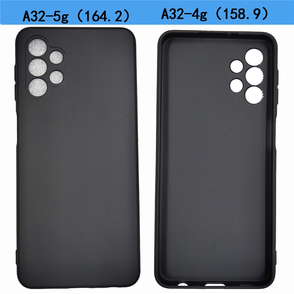 Dành Cho Samsung Galaxy A32 4G A32 5G A325 A325F SM-A325F A326B TPU Mềm Silicon Đen Mờ Vỏ Điện Thoại