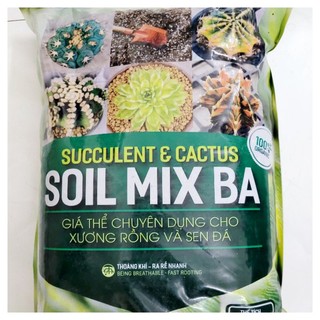 Đất Soilmix chuyên trồng xương rồng sen đá 0,5/1kg