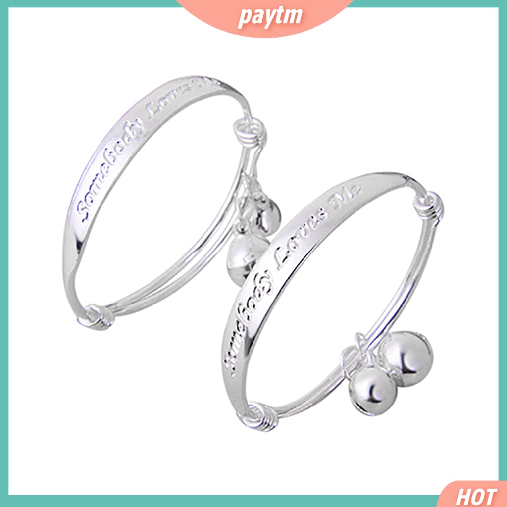 {PTM} Set 2 vòng tay mạ bạc có chuông đáng yêu