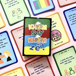 Bộ bài drinking game nốc out gọi huệ 52 lá 4 nội dung khum say khum zề cho hội bạn