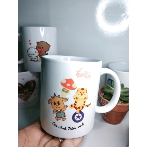 In cốc sứ, ly sứ theo yêu cầu - miễn phí đổi mới lỗi do vận chuyển ⭐️Tường Vy Printing