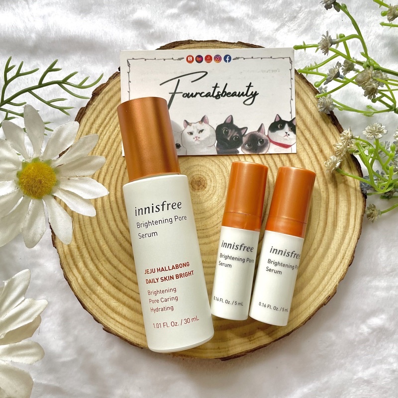 Tinh Chất Dưỡng Ẩm, Làm Sáng, Chăm Sóc Lỗ Chân Lông Innisfree Brightening Pore Serum