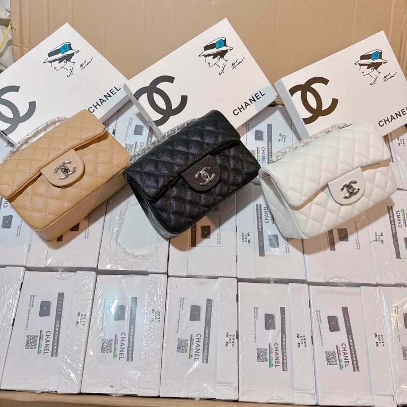 Túi xách cnl classic da hạt full box ảnh thật + video