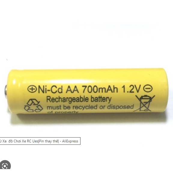 Pin sạc 1.2v 700mah AA và 1.2v 600mah AAA đồ chơi điều khiển từ xa