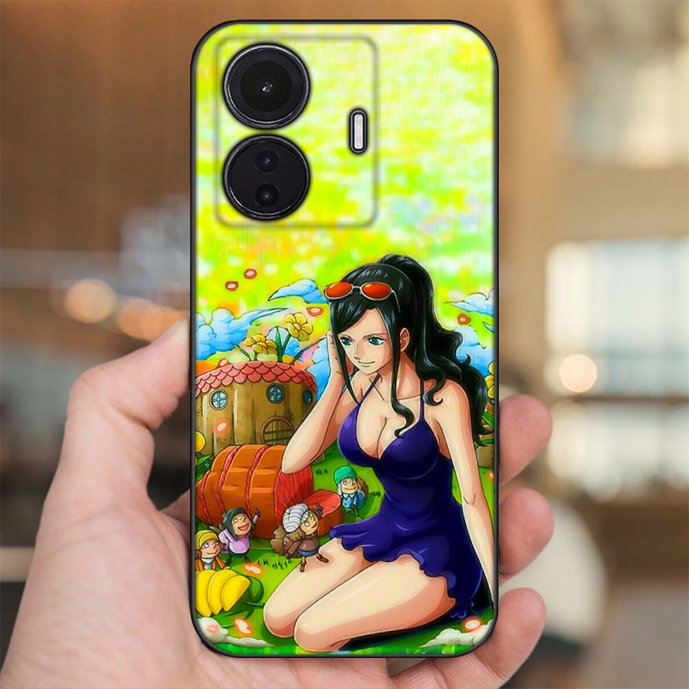 Ốp lưng Vivo S15e viền đen in hình Nico Robin One Piece Đảo Hải Tặc
