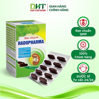 Viên uống Bài Thạch Hadopharma DHT HATAPHAR Hỗ Trợ Điều Trị Sỏi Thận, Viêm Đường Tiết Niệu - Hộp 6 Vỉ x 10 Viên