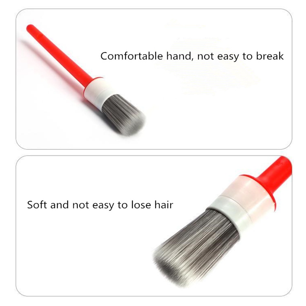 Set 5 Cọ Vệ Sinh Xe Hơi Tay Cầm Dài Bằng Dây Cứng