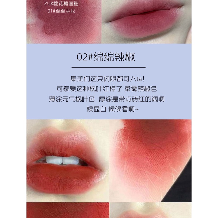 Son Môi Dạng Lỏng Chất Nhung Màu Lì Dưỡng Ẩm Chống Thấm Nước Không Phai Màu Trái Tim