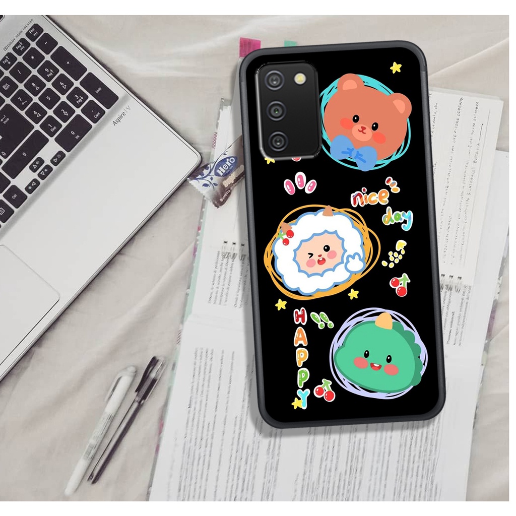 Ốp Lưng Samsung A03 - A03S - A04- A02S - A04S  , In Hình Gấu&amp;Thỏ Siêu Đáng Yêu.